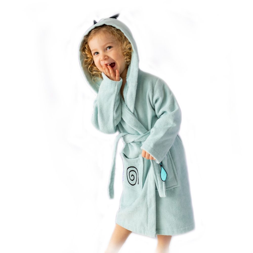 Milk&Moo - Sangaloz Velvet Bathrobe - Blue