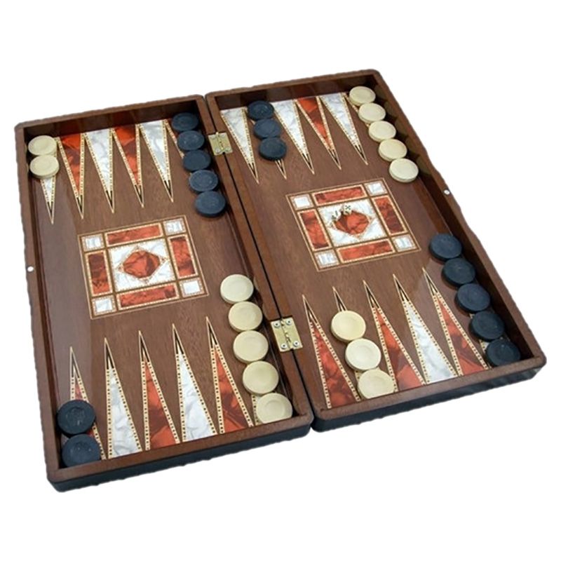 Star Games - Polyester Pearl Backgammon Large