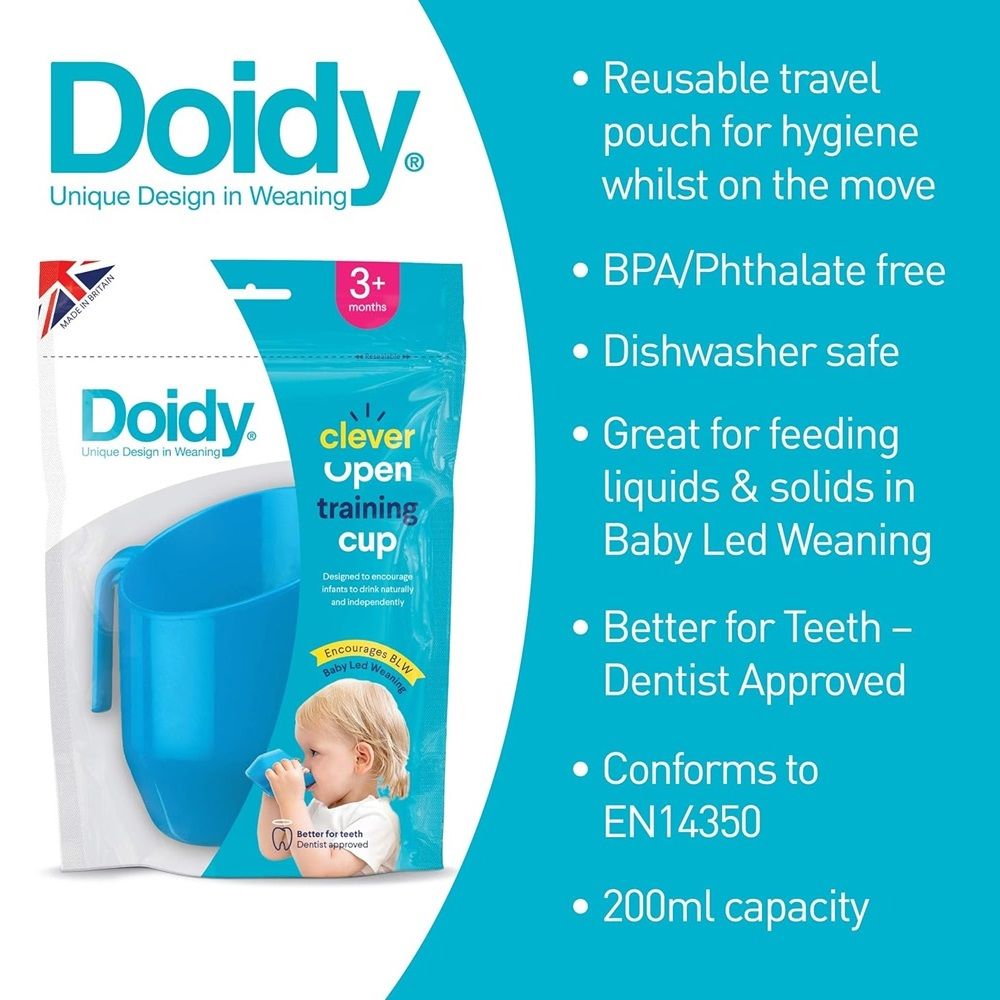 Bickiepegs - Doidy Sippy Cup - Blue - 200 ml