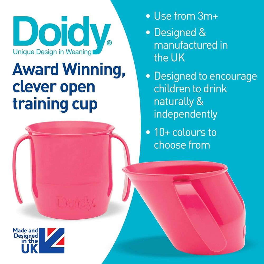 Bickiepegs - Doidy Sippy Cup - Cerise Pink - 200 ml