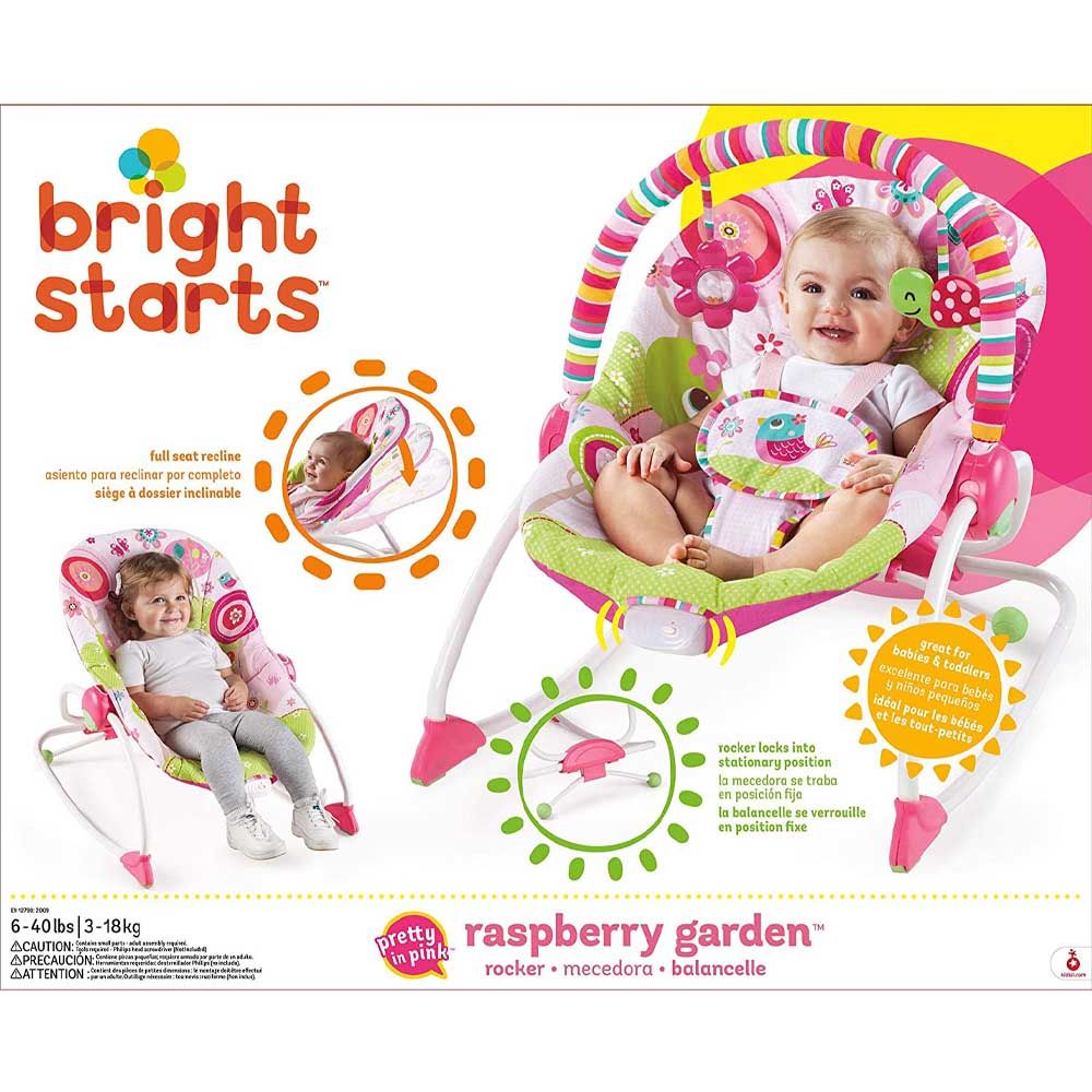 Bright Starts - Raspberry Garden Rocker - Pink