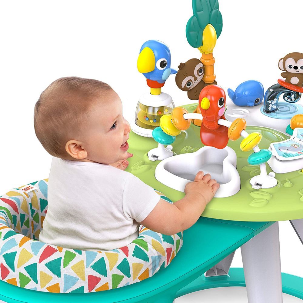 Bright Starts - Around We Go 2-In-1 - Walk-Around Activity Center & Table 2-In-1