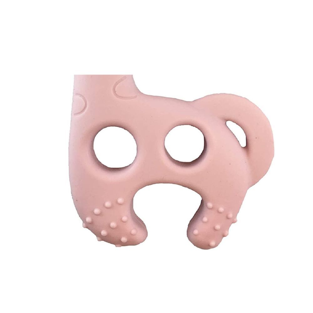 Diaper Champ - Bite Me Raff Teether - Old Pink