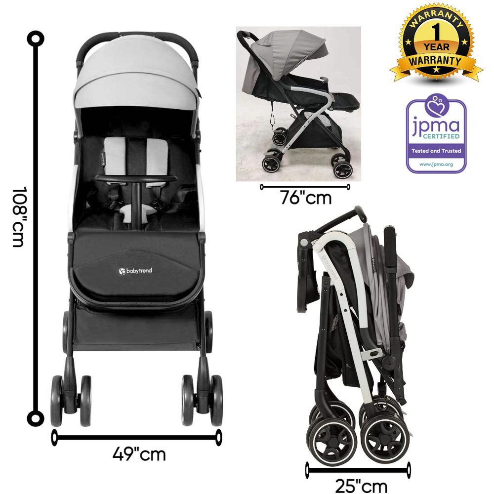 Babytrend- High Landscape Stroller - Grey