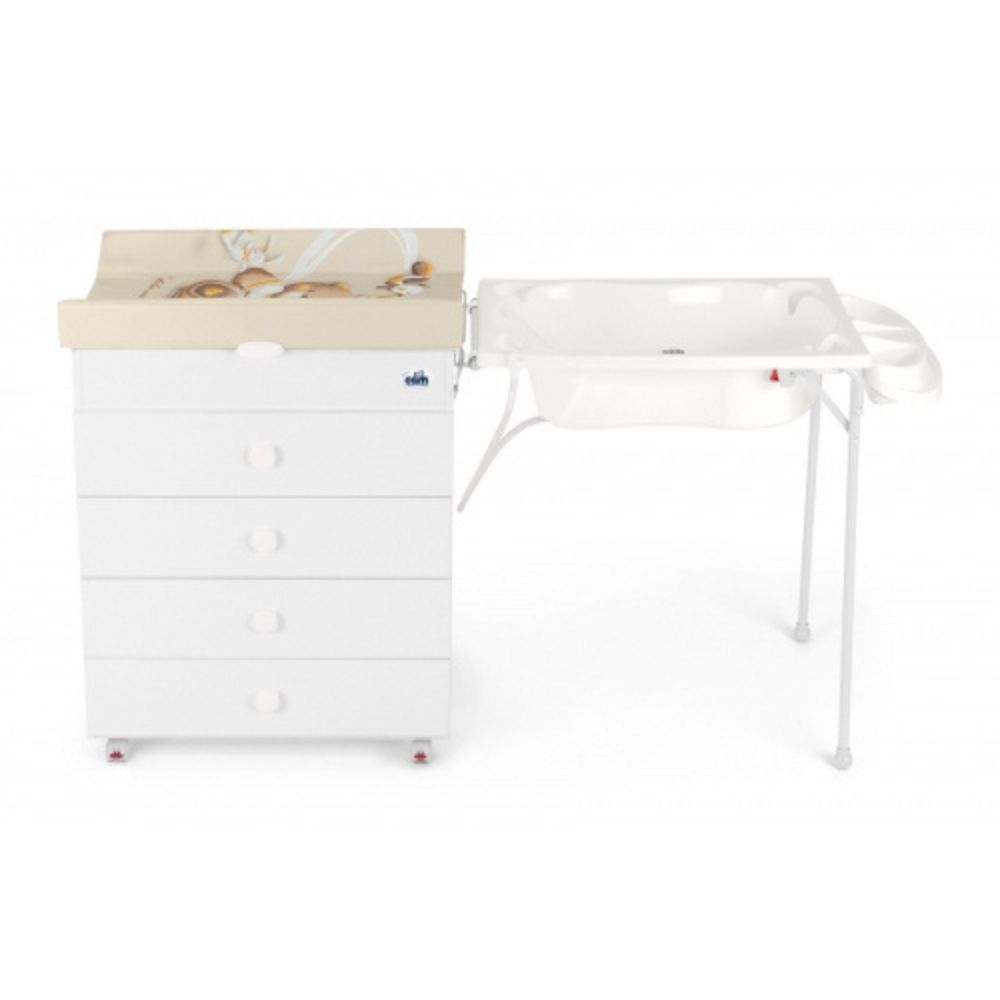 Cam - Cassettiera Chaning Table - White