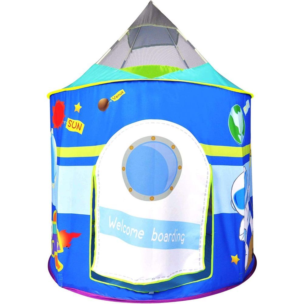 Ching Ching - Spaceship Ball House Plus 100pcs Balls - Blue