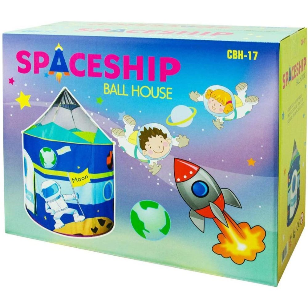 Ching Ching - Spaceship Ball House Plus 100pcs Balls - Blue