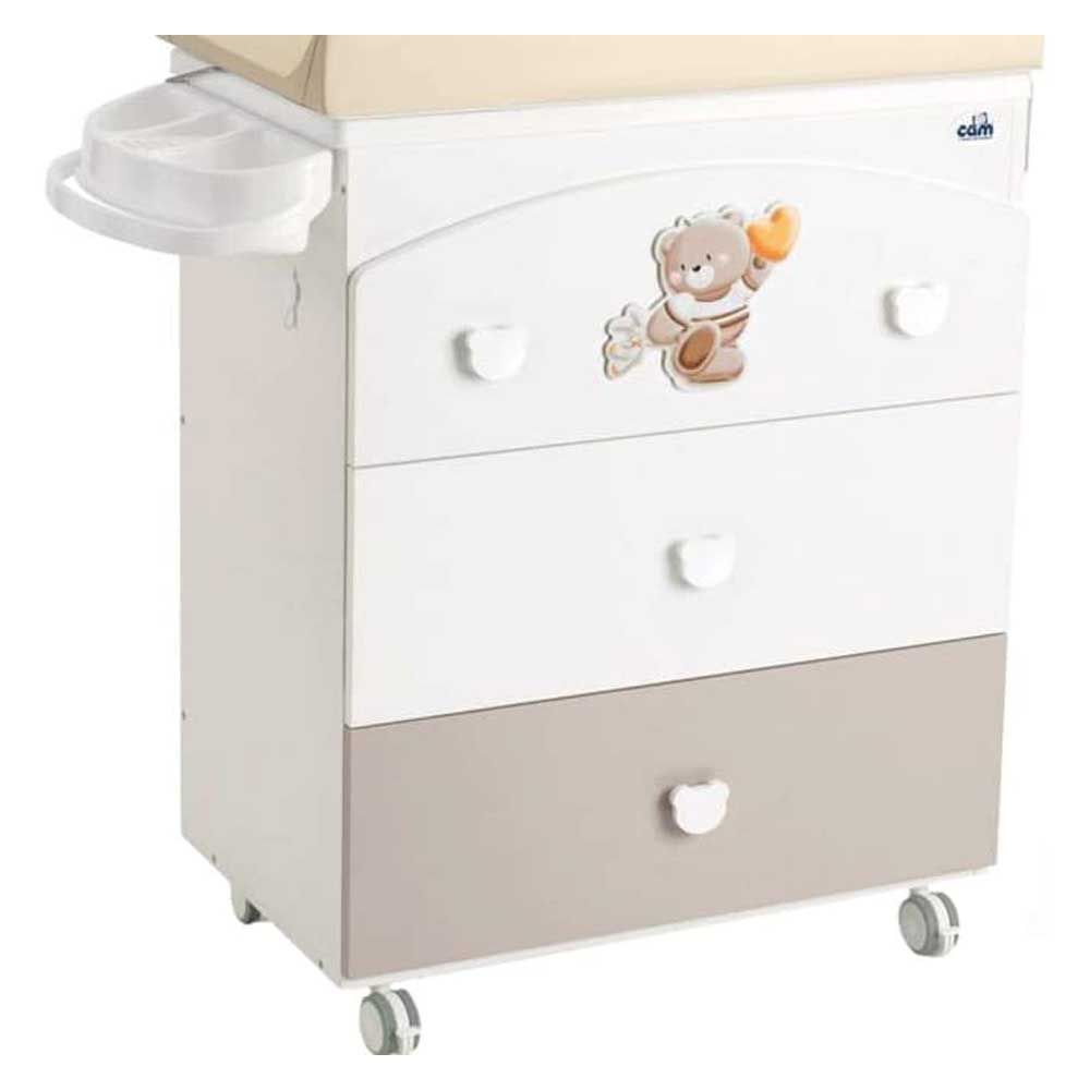 Cam - Baby Changing Station With Cabinet - Beige