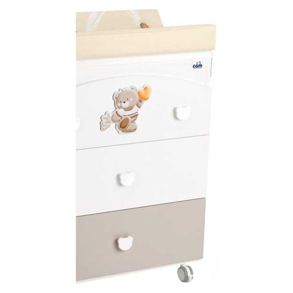 Cam - Baby Changing Station With Cabinet - Beige