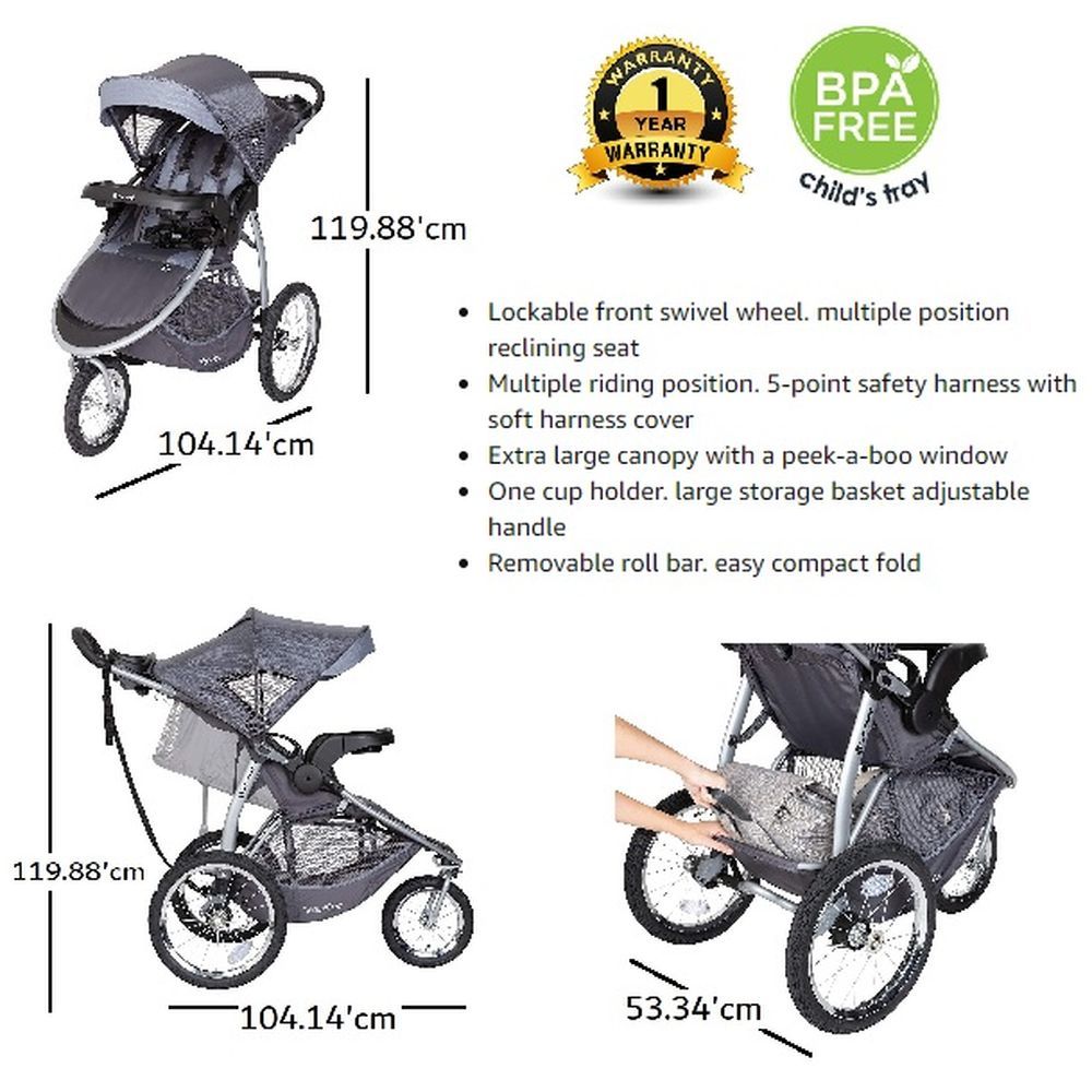 Babytrend - Expedition Race Tec Jogger