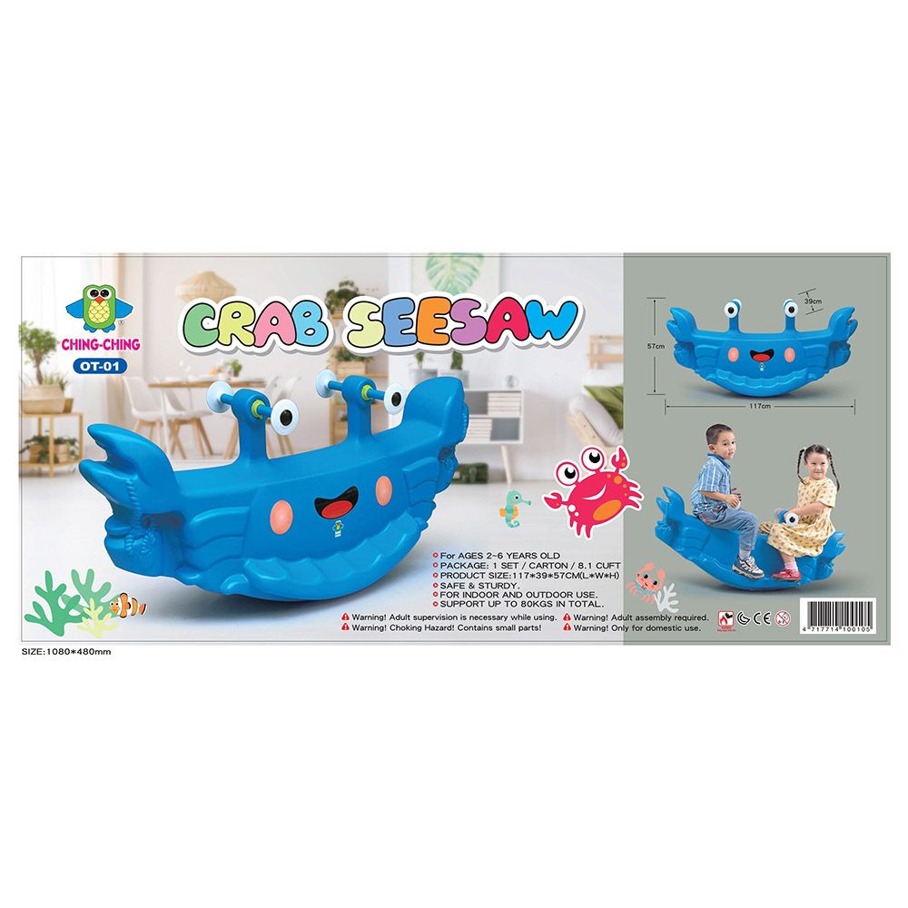 Ching Ching - Crab Seesaw - Blue