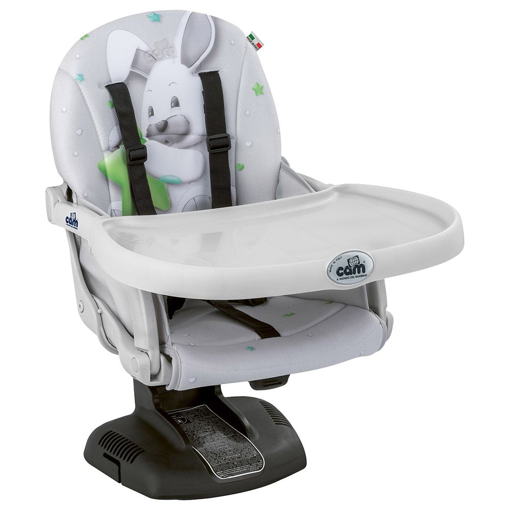 Cam - Idea Booster Feeding Chair - Grey Rabbit