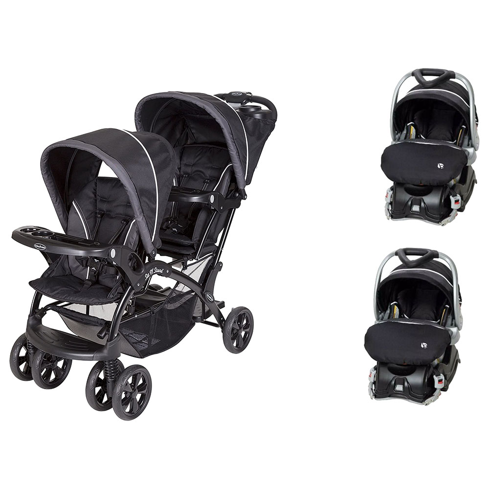 Babytrend Sit N Stand Double Stroller 2 Flex Loc Car Seat Buy at Best Price from Mumzworld United Arab Emirates