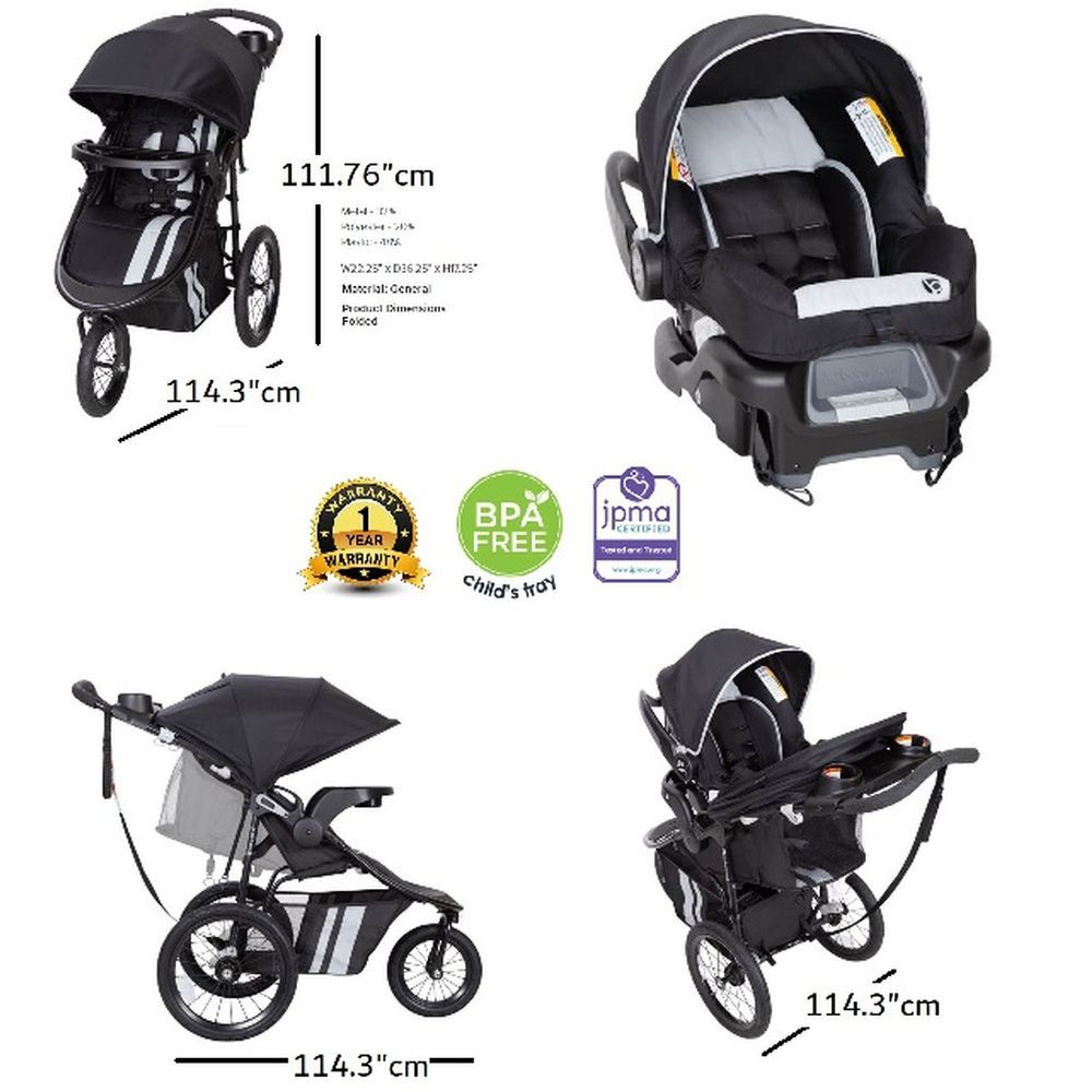 Babytrend - Cityscape Jogger Travel System - Sparrow