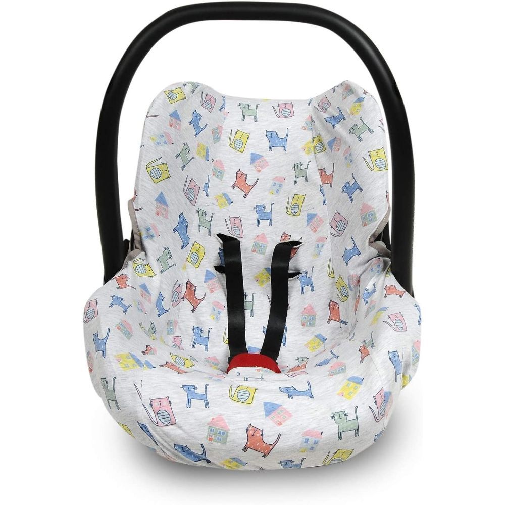 Ubeybi - Bouncer Cover Cute Kitties - White