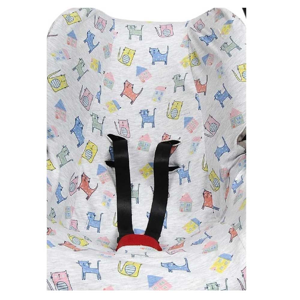 Ubeybi - Bouncer Cover Cute Kitties - White