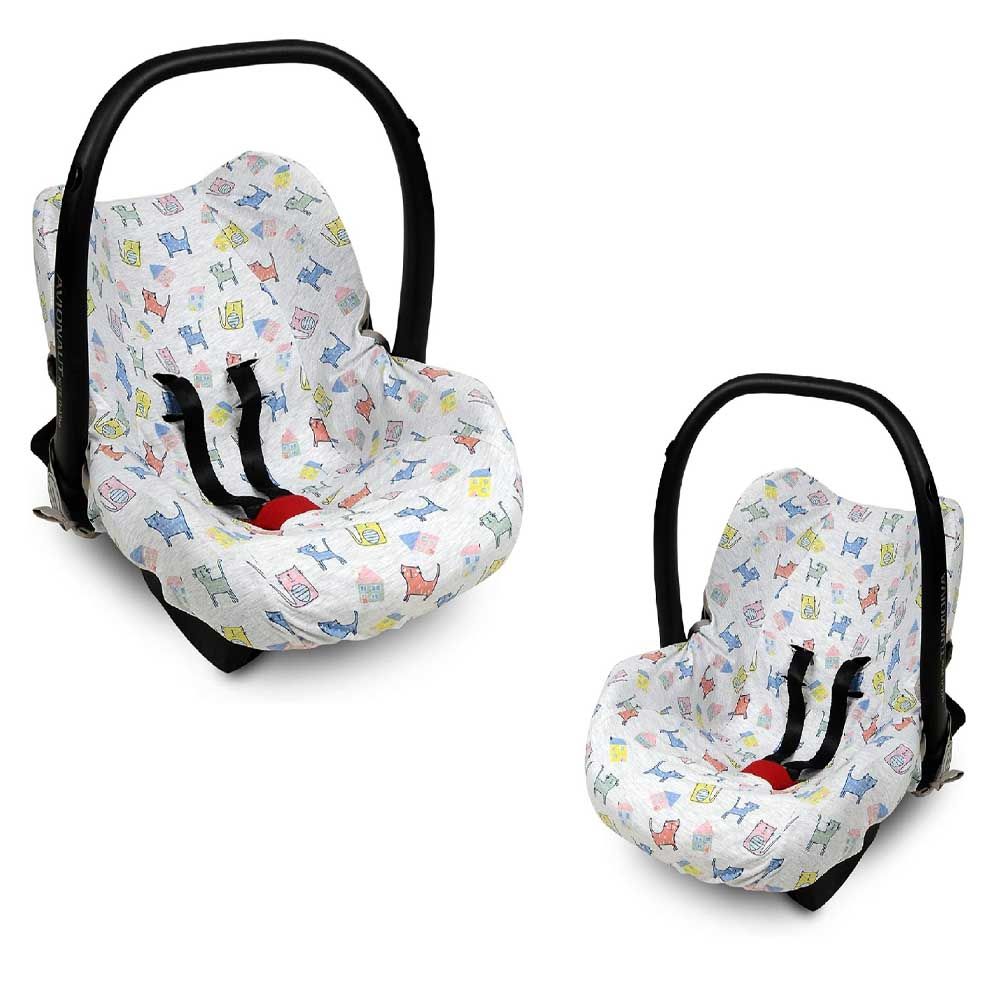 Ubeybi - Bouncer Cover Cute Kitties - White