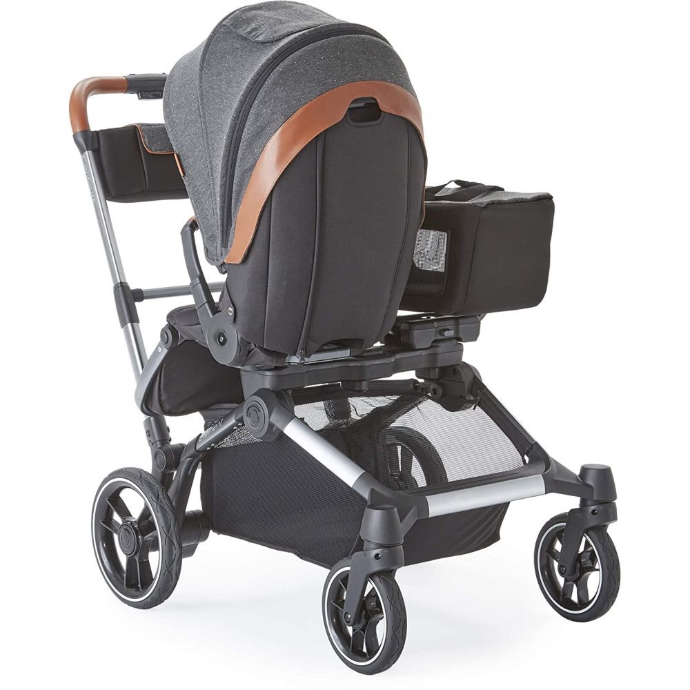 Kolcraft Contours Element Side by Side 1 to 2 Stroller Grey