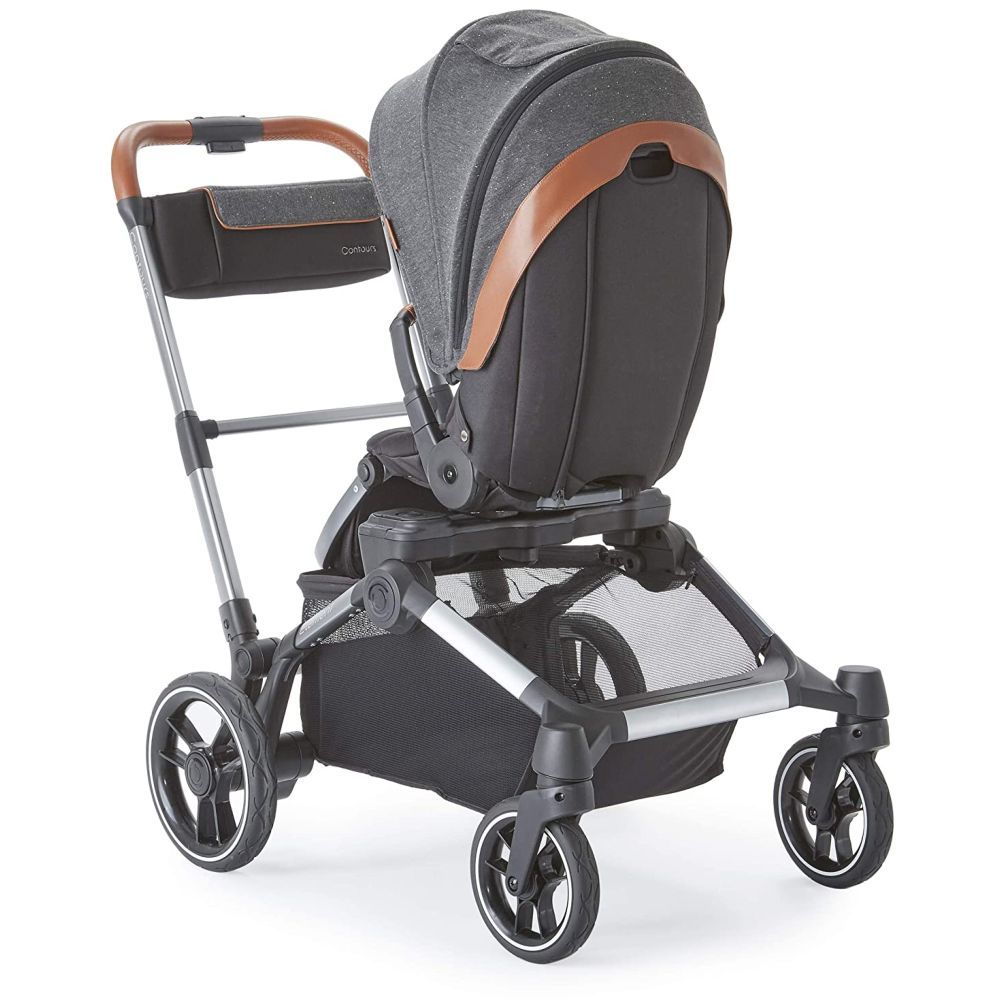 Kolcraft Contours Element Side by Side 1 to 2 Stroller Grey