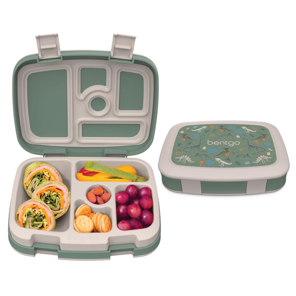 Bentgo - 5 Compartments Kids Prints Lunchbox - Dino Fossils