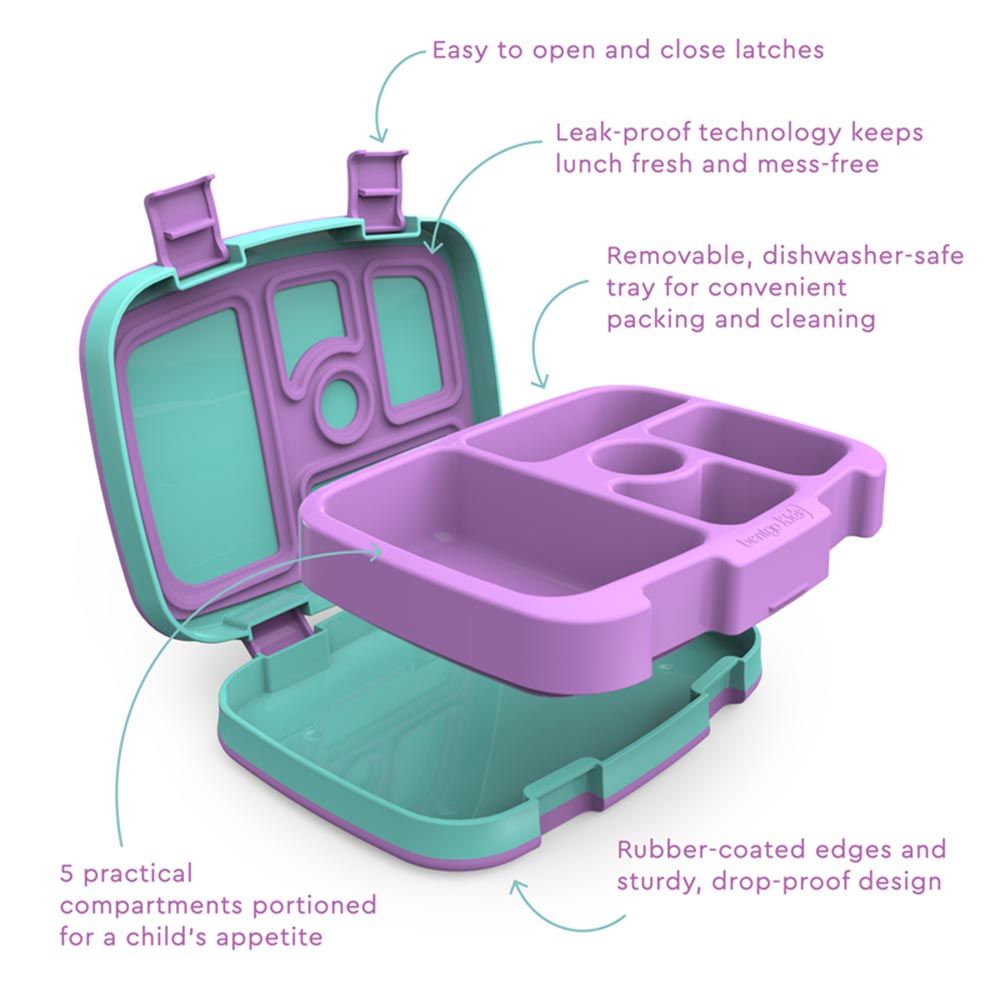 Bentgo - 5 Compartments Kids Prints Lunchbox - Mermaid