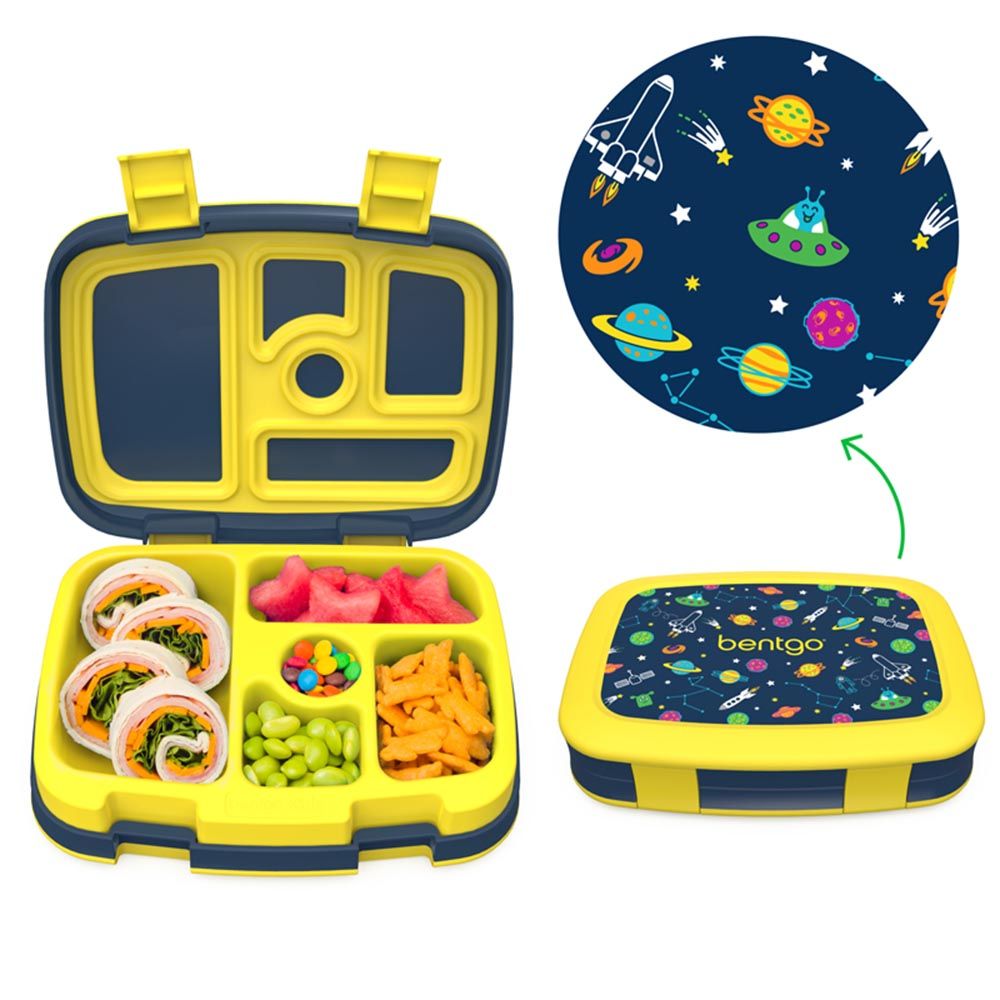 Bentgo - 5 Compartments Kids Prints Lunchbox - Space