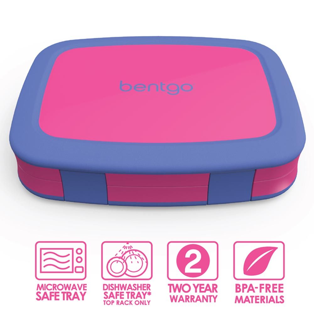 Bentgo - 5 Compartments Kids Birghts Lunchbox - Fushia