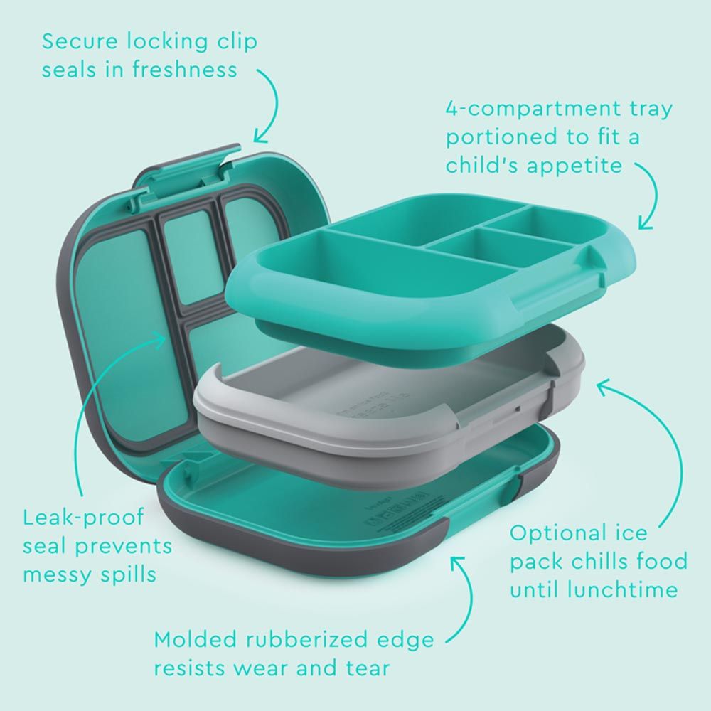 Bentgo - Kids Chill Lunch Box - Electric Aqua