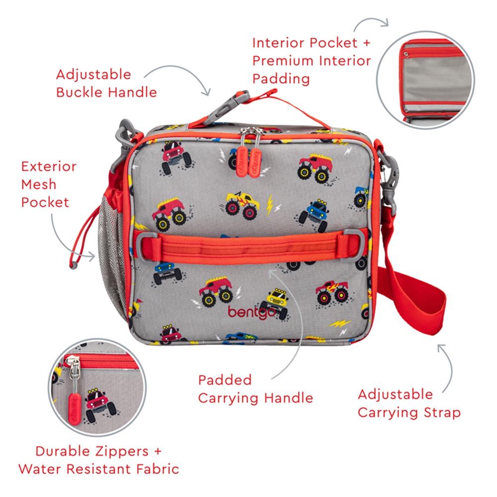 Bentgo - Kids Prints Lunchbox & Lunchbag - Trucks