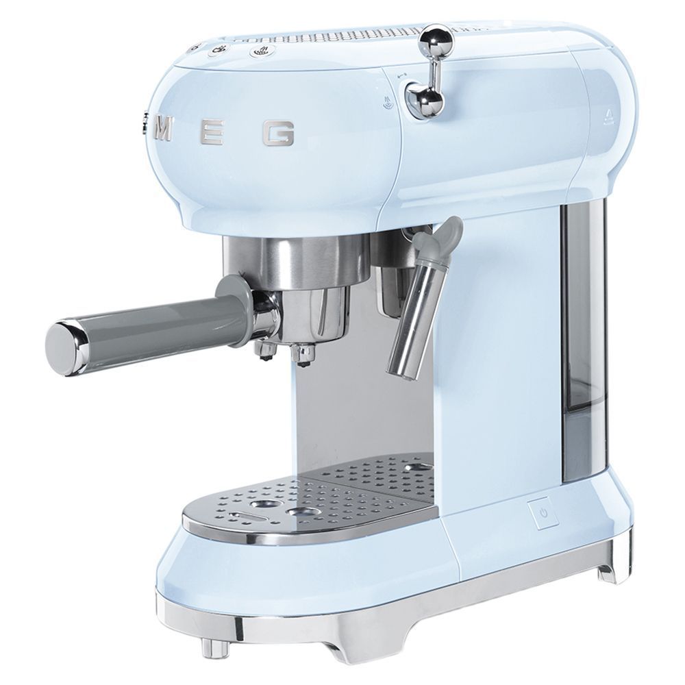 Smeg - Pastel Blue Espresso Coffee Machine 50's Retro Style