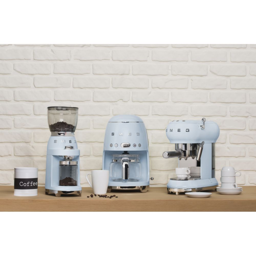 Smeg - Pastel Blue Espresso Coffee Machine 50's Retro Style