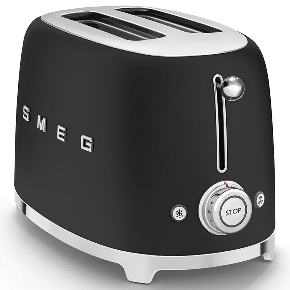 Smeg - 2 Slice Toaster - Black Matt