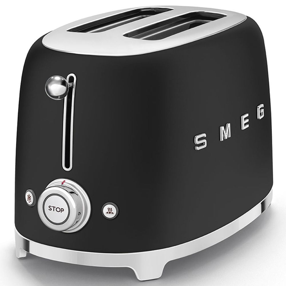 Smeg - 2 Slice Toaster - Black Matt