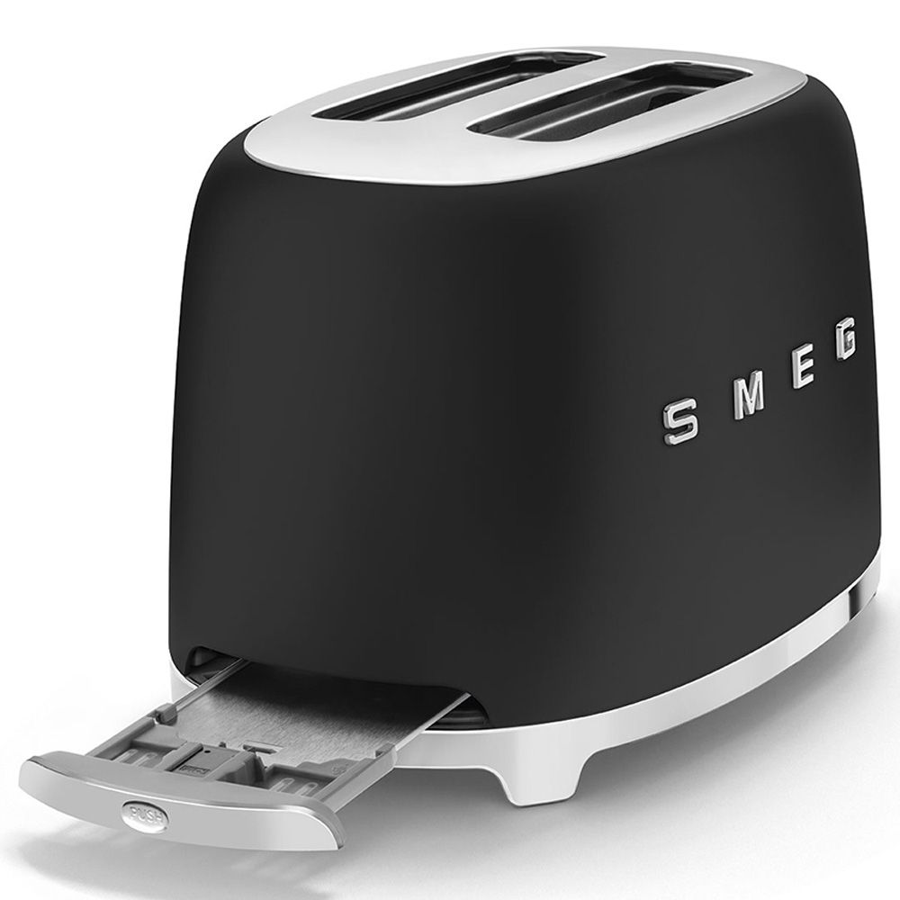 Smeg - 2 Slice Toaster - Black Matt