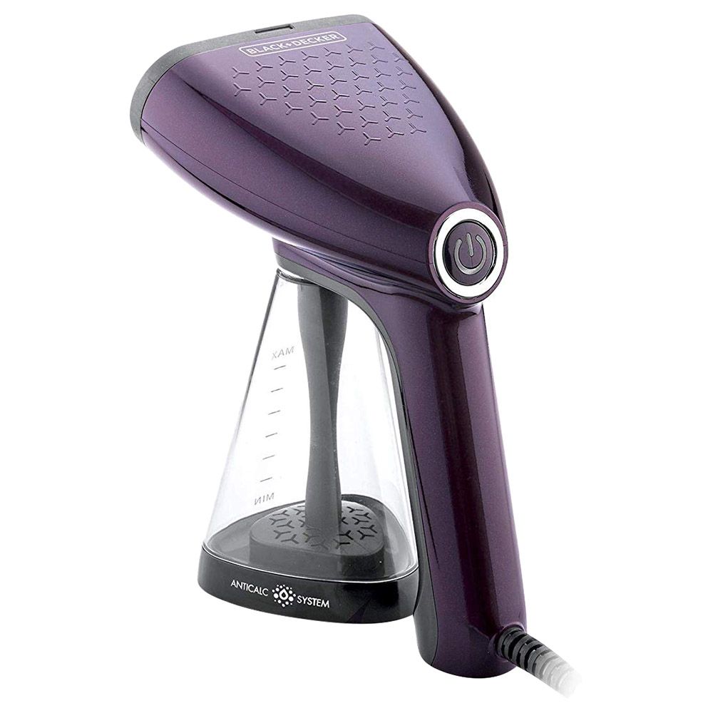 Black+Decker - 1500W Handy Garment Steamer - Purple