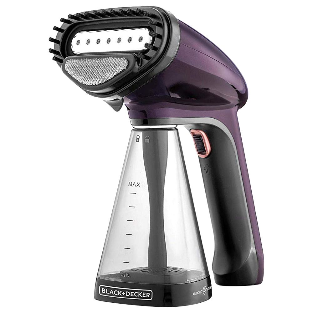 Black+Decker - 1500W Handy Garment Steamer - Purple