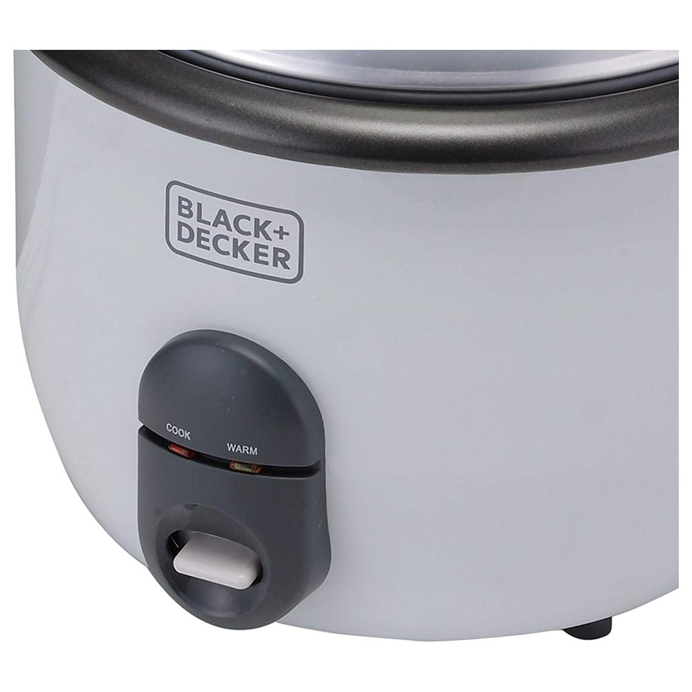 Black+Decker - 1.8 litre Rice Cooker - White