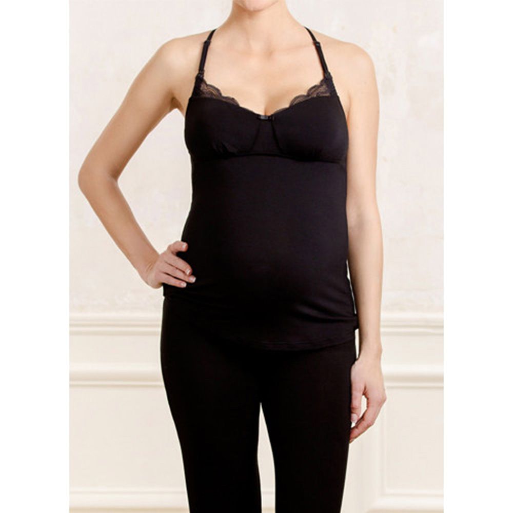 Cache Coeur - Maternity & Nursing Top Serenity - Black