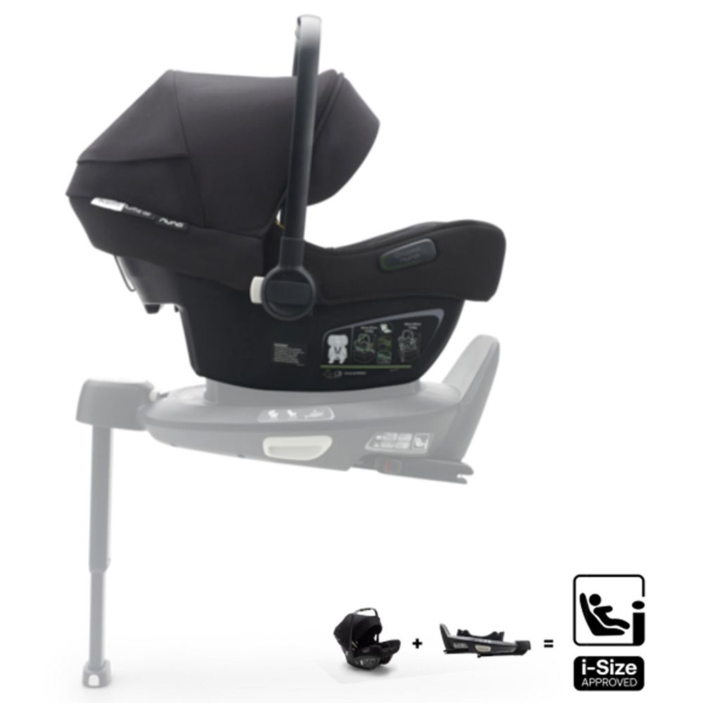 Bugaboo - Turtle Air By Nuna Car Seat Gr 0+ + FREE Isofix Wingbase - Black