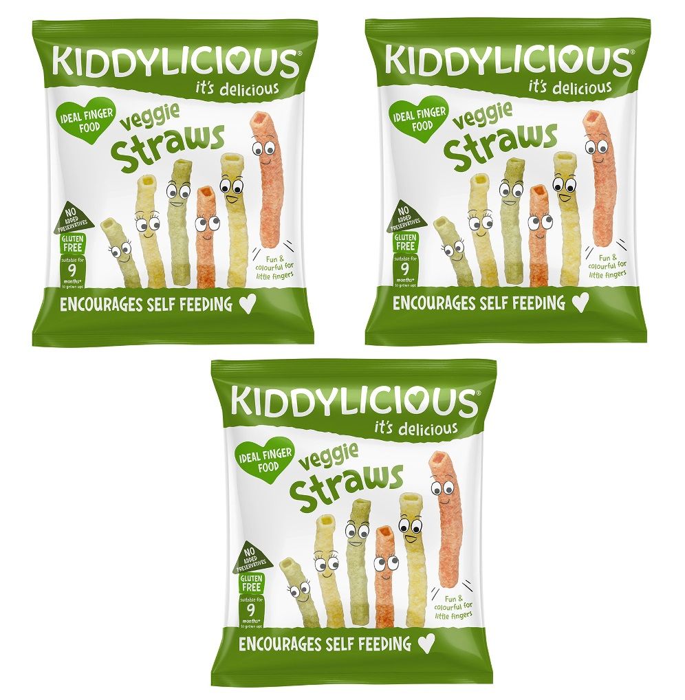 Kiddylicious - Veggie Straws 12g - Pack of 3