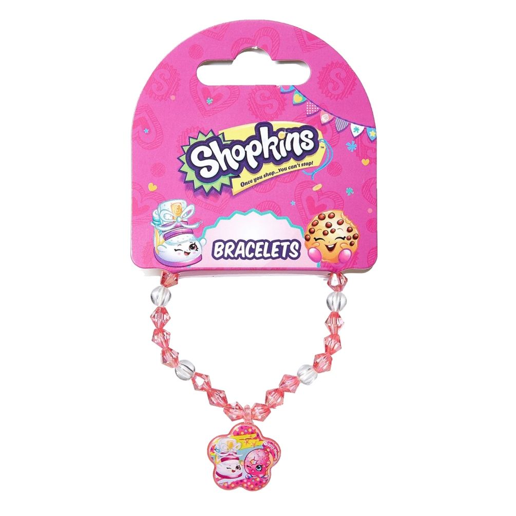 Shopkins - Bracelets Pink & Hair Clips  GreenCombo