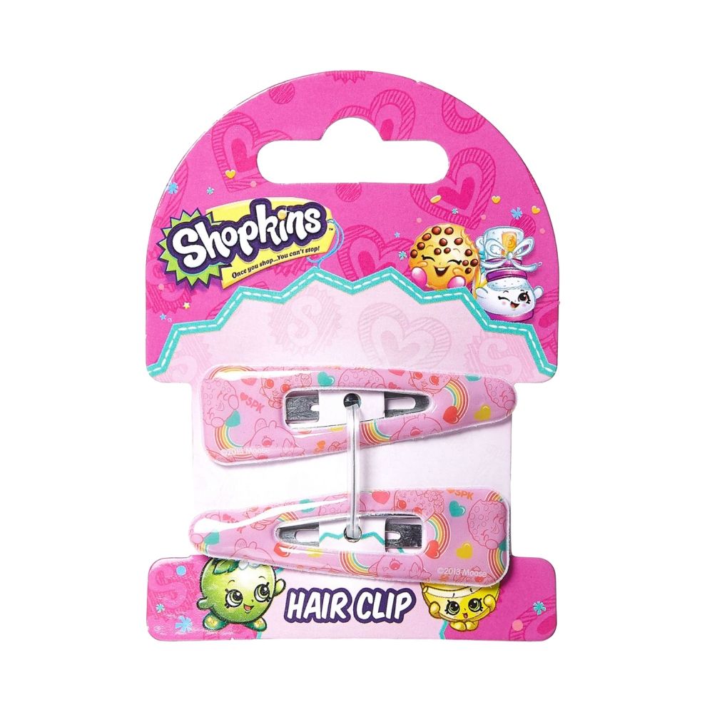 Shopkins - Hair Band White & Hair Clips Pink Combo