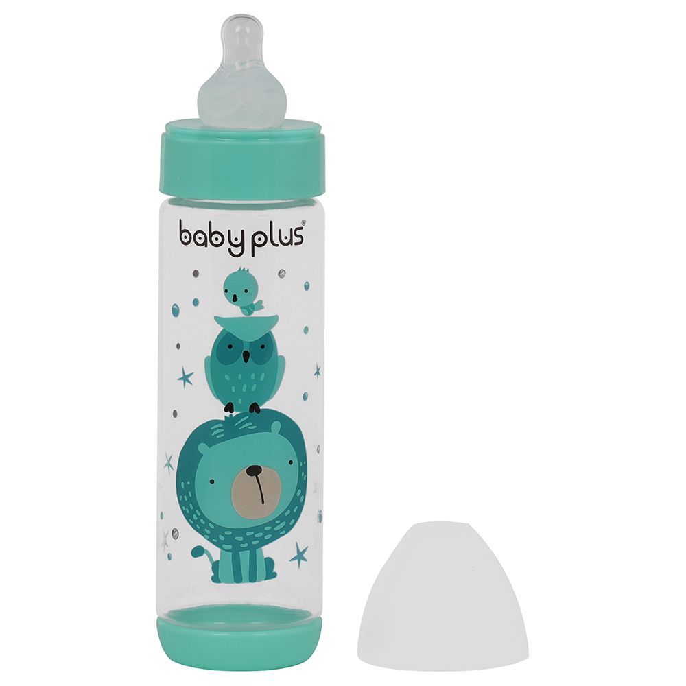 Baby Plus 8 Oz Feeding Bottle Green