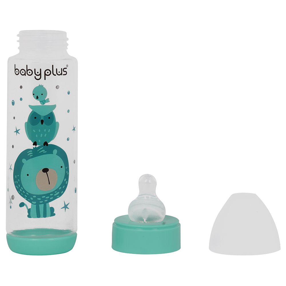 Baby Plus 8 Oz Feeding Bottle Green