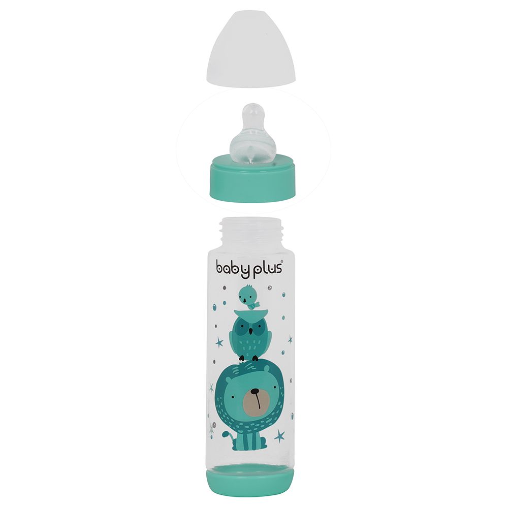 Baby Plus 8 Oz Feeding Bottle Green