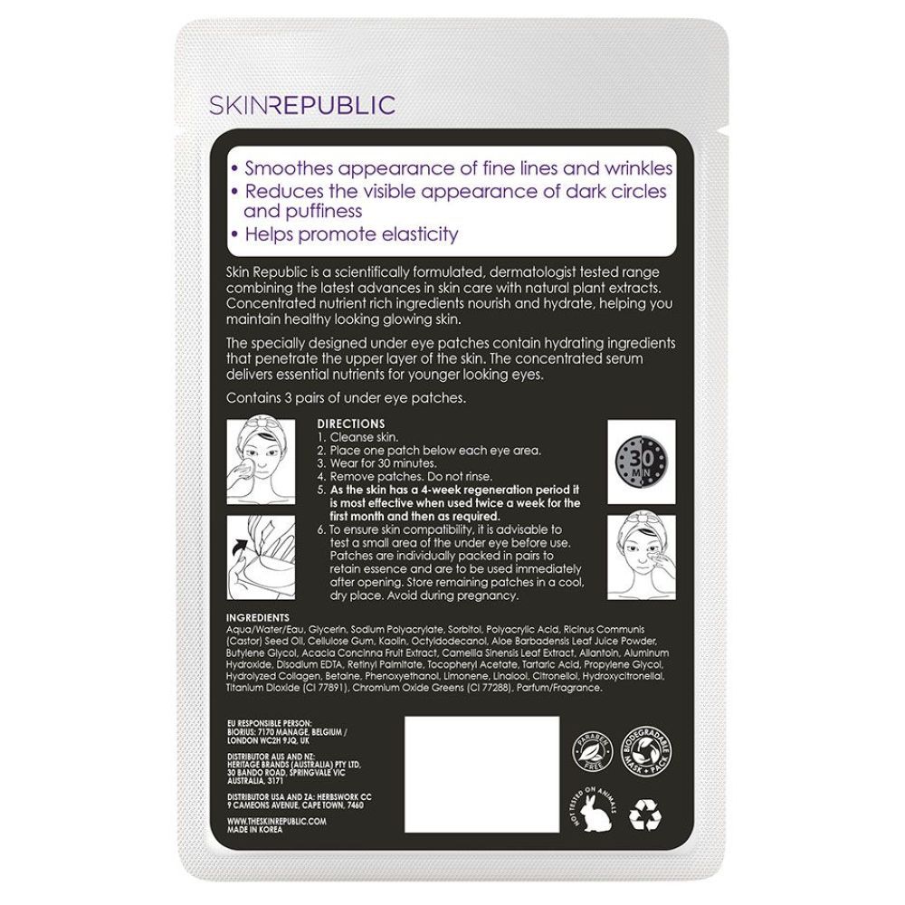 Skin Republic - Collagen Under Eye Patch Pack of 3