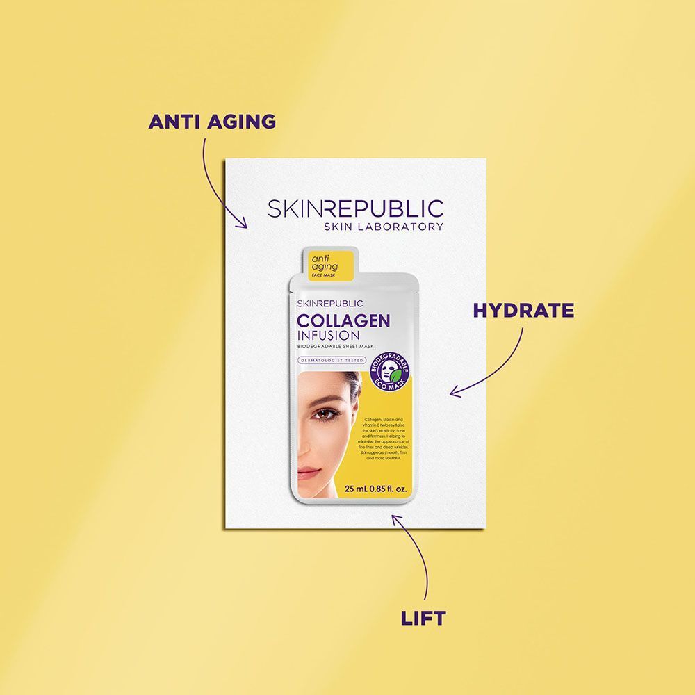 Skin Republic - Collagen Serum Face Mask Sheet 25ml