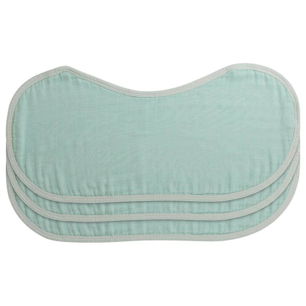 Anvi Baby - Organic Burp & Bib Cloth Pack Of 3 - Mint Green