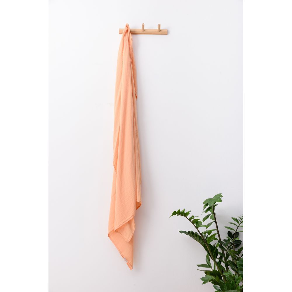 Anvi Baby - Organic Bamboo Beanie & Swaddle Set - Just Peachy