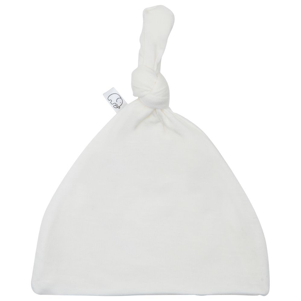 Anvi Baby - Organic Bamboo Beanie & Swaddle Set - White Mist